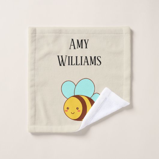 Aangepaste schattige hommel  washandje (Wasdoekje)