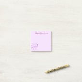 Aangepaste Schattige Kawaii Pastel Paarse Glitter  Post-it® Notes (Op bureau)