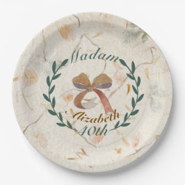 Aangepaste schattige klassieke moderne kraft achte papieren bordje