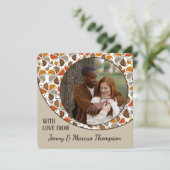 Aangepaste Schattige met liefde Thanksgiving vakan Feestdagenkaart (Staand voorkant)