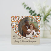 Aangepaste Schattige met liefde Thanksgiving vakan Feestdagenkaart (Staand voorkant)