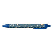 Aangepaste Schattige puppy Blauwe Inkt Pen (Bodem)