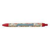 Aangepaste Schattige puppy Blauwe Inkt Pen (Voorkant)