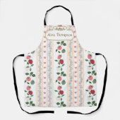 Aangepaste schattige retro zoete aardbei Roze Schort (Voorkant)