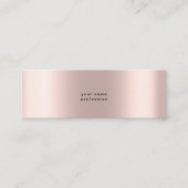 Aangepaste Schattige Roze Eenvoudig Mini Visitekaartje (Voorkant)