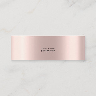 Aangepaste Schattige Roze Eenvoudig Mini Visitekaartje
