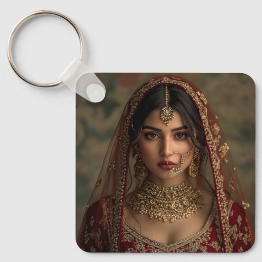 Aangepaste schattige twee foto dubbelzijdig gepers sleutelhanger (Voorkant)