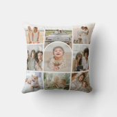 Aangepaste Schattigee 9 Foto's Collage Arch Kussen (Achterkant)