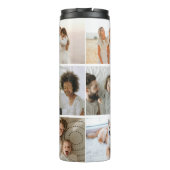 Aangepaste Schattigee 9 Foto's Collage Arch Thermosbeker (Achterkant)