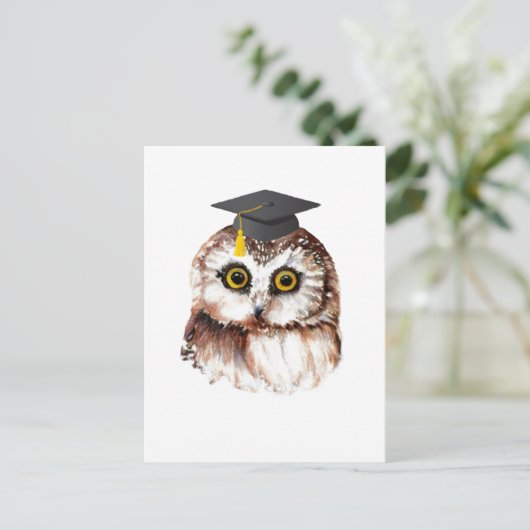 Aangepaste Schattigee afstudeeruil Aankondigingskaart (Staand voorkant)