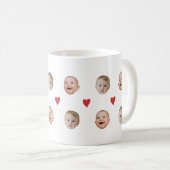 Aangepaste Schattigee Baby Face 2 Foto's Mok (Voorkant rechts)