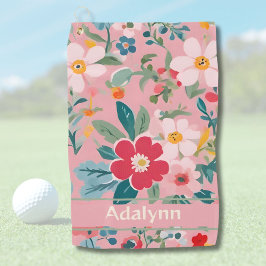 Aangepaste Schattigee  Bloem Cadeaus voor Vrouwen  Golfhanddoek