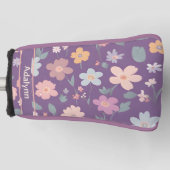 Aangepaste Schattigee  Bloemen Cadeaus voor Vrouwe Golfheadcover (Voorkant)