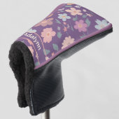 Aangepaste Schattigee  Bloemen Cadeaus voor Vrouwe Golfheadcover (3/4 voorkant)