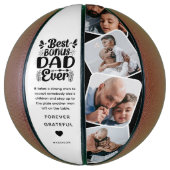 Aangepaste Schattigee Bonus Vader 4 Foto & Quote V Basketbal (Verticaal)