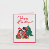 Aangepaste Schattigee Chihuahua hond met klein mei Kaart (Voorkant)