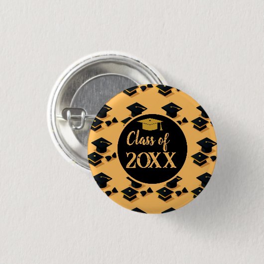 Aangepaste Schattigee Elegante Calligrafie script  Ronde Button 3,2 Cm (Voorkant /achterkant)