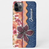 Aangepaste Schattigee Elegante lente Floral Art Wa iPhone Hoesje (Achterkant)