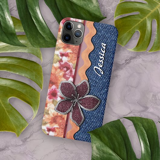 Aangepaste Schattigee Elegante lente Floral Art Wa iPhone Hoesje