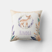 Aangepaste Schattigee Fawn Kwekerij Kussen Boho De (Achterkant)