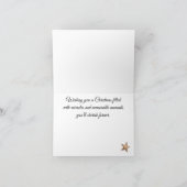 Aangepaste Schattigee Fir Branches & Berries Vroli Feestdagen Kaart (Binnen)