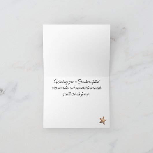 Aangepaste Schattigee Fir Branches & Berries Vroli Feestdagen Kaart (Binnen)