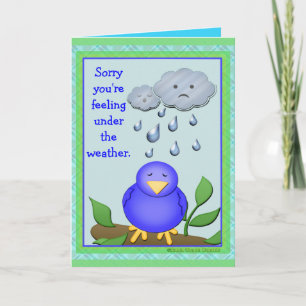 Aangepaste Schattigee Get Well Soon Wenskaart. Kaart