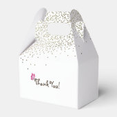 Aangepaste Schattigee Giraffes Verjaardagsgunstdoz Bedankdoosjes (Achterkant)