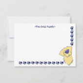 Aangepaste Schattigee Golden Retriever Bedankt Opm (Voorkant)