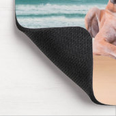 Aangepaste Schattigee Grote Deen Hond Zittend op h Muismat (Hoek)