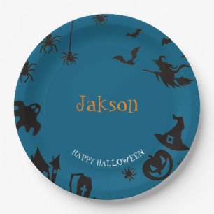 Aangepaste Schattigee Halloween Naam Papieren Bord