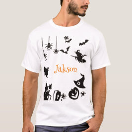Aangepaste Schattigee Halloween Naam T-Shirt – Gep