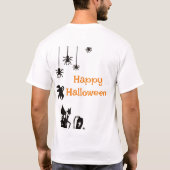 Aangepaste Schattigee Halloween Naam T-Shirt – Gep (Achterkant)