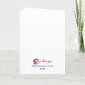 Aangepaste Schattigee Hand getrokken Bernedoodle S Feestdagen Kaart (Achterkant)