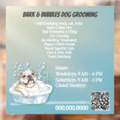 Aangepaste Schattigee hond Pet Grooming Raamsticker (Vel 2)