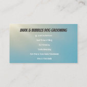 Aangepaste Schattigee hond Pet Grooming Visitekaartje (Achterkant)