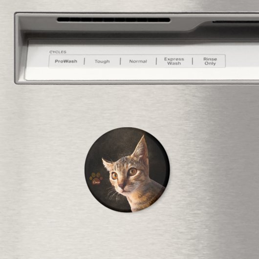Aangepaste Schattigee Huisdier Kitten Kat Hond Fot Magneet (Insitu (Vaatwasser))