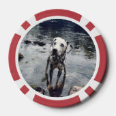Aangepaste Schattigee huisdier vriend foto - Uploa Poker Chips (Achterkant)