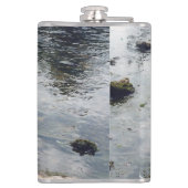 Aangepaste Schattigee huisdier vriend foto uploade Heupfles (Achterkant)