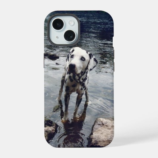 Aangepaste Schattigee huisdier vriend foto uploade iPhone 15 Case (Achterkant)