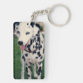 Aangepaste Schattigee huisdier vriend foto uploade Sleutelhanger (achterkant)