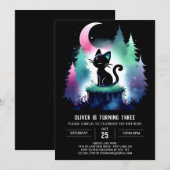 Aangepaste Schattigee kattenverjaardag Kaart (Voorkant / Achterkant)