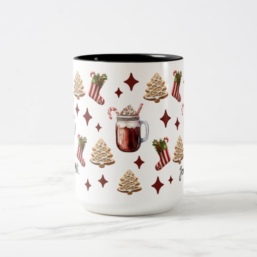 Aangepaste Schattigee Kerst Mok voor Familie & Col (Center)