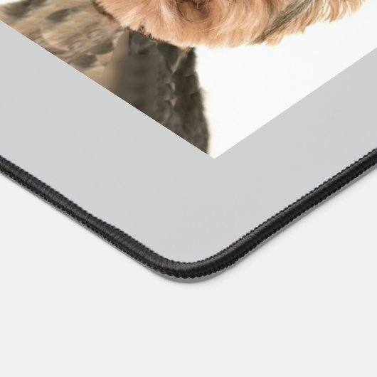 Aangepaste Schattigee kleine hond foto's op lichtg Bureaumat (Hoek)