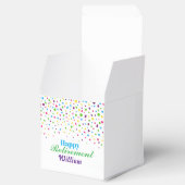 Aangepaste Schattigee Kleurrijke confetti Happy Re Bedankdoosjes (Geopend)