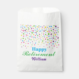 Aangepaste Schattigee Kleurrijke confetti Happy Re Bedankzakje