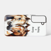 Aangepaste Schattigee Knuffelpaarden Paar Liefde D Samsung Galaxy Hoesje (Achterkant horizontaal)
