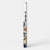 Aangepaste Schattigee Knuffelwolven Paar Liefde Di iPhone Hoesje (Linkerkant)