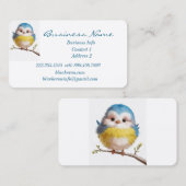 Aangepaste Schattigee Little Bird Natuur Art Visitekaartje (Voorkant / Achterkant)