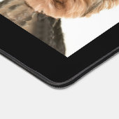 Aangepaste Schattigee Little Dog Foto's op Black D Bureaumat (Hoek)